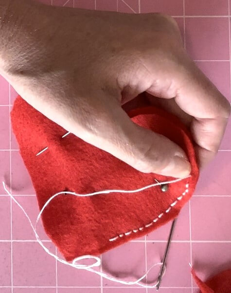 How To Make A Felt Heart: Tutorial For Beginners (Free Template ...
